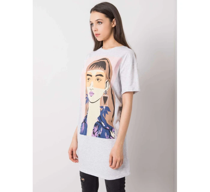 Tunika D12022O02382A světle šedá