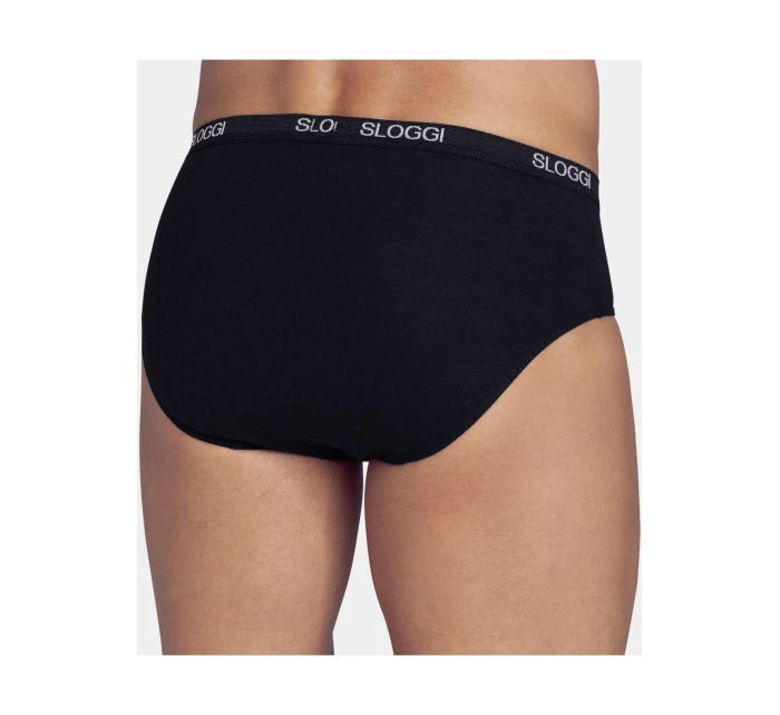 Pánské slipy men Basic Midi černé - Sloggi