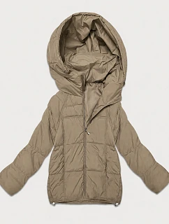 Prošívaná dámská přechodová béžová model 22343713 - S'WEST