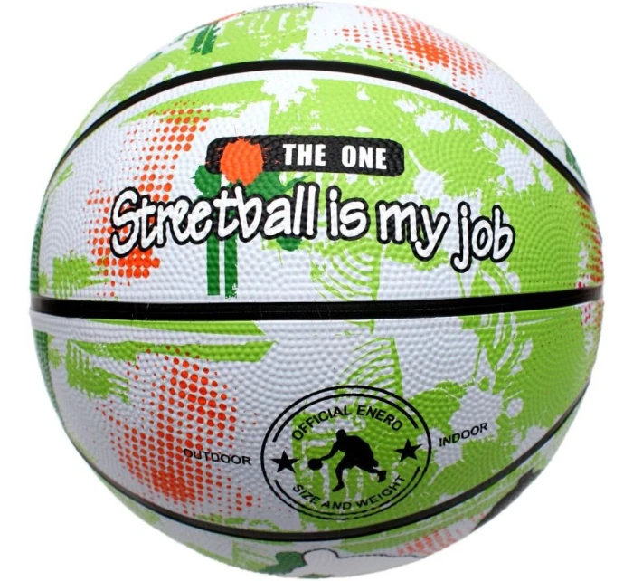 BASKETBAL ENERO SOLID R.7 ZELENÁ A BÍLÁ