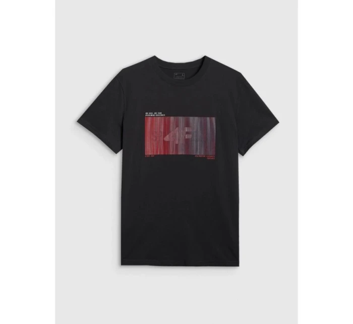 Pánské tričko s potiskem 4F 4FRAW25TTSHM3224-20S