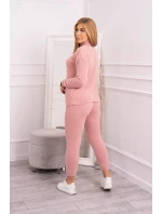 Dvoudílný svetrový set alpaka tmavě pudrově růžový Dvoudílný svetrový set alpaka tmavě pudrově růžový