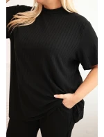 Komplet dámský Plus Size model 21399810 černý - K-Fashion