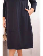 Dámská bavlněná Plus Size s ohrnovacími rukávy a kapsami model 21798723 - K-Fashion