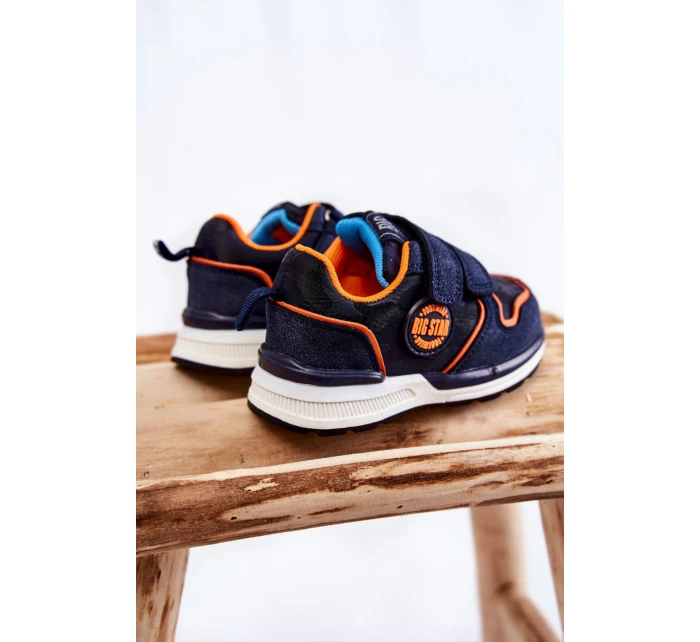 Dětská sportovní obuv na suchý zip Memory Foam System Big Star model 21599209 Námořnická modrá - Big Star Shoes Dětská sportovní obuv na suchý zip Memory Foam System Big Star model 21599209 Námořnická modrá - Big Star Shoes