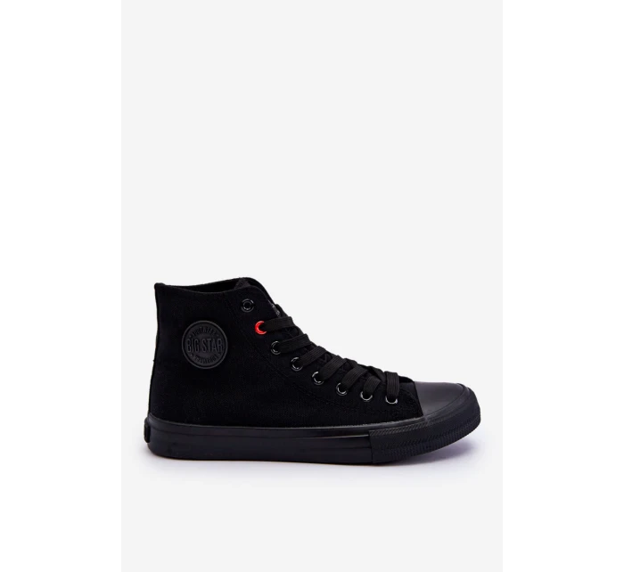 Dámské klasické vysoké tenisky Big Star model 21611825 Černé - Big Star Shoes Dámské klasické vysoké tenisky Big Star model 21611825 Černé - Big Star Shoes