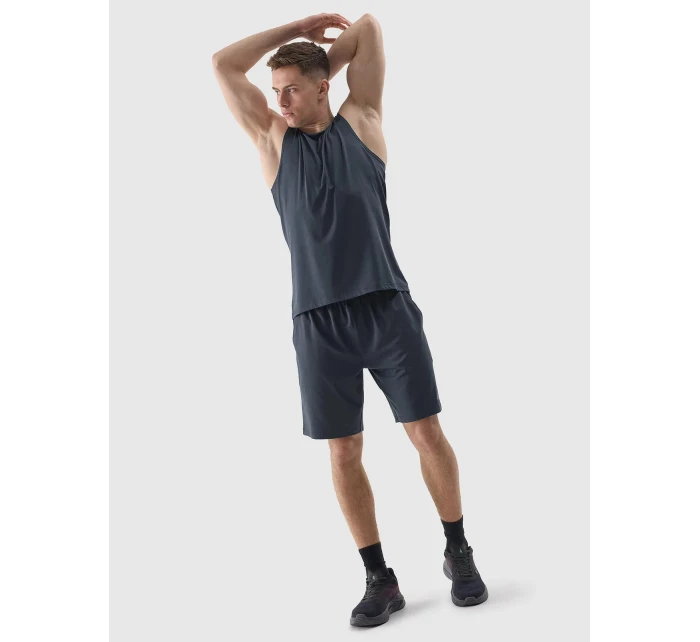 Pánské sportovní rychleschnoucí šortky 4F - denim Pánské sportovní rychleschnoucí šortky 4F - denim