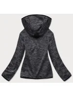 Černá melanžová dámská mikina s model 17059093 - J.STYLE