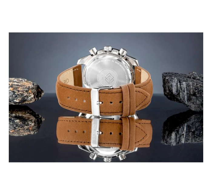 Pánské hodinky Giewont Chronograph Sapphire Brown-Black GW8720-A1