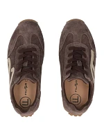 Dámské kožené polobotky, semišové tenisky, hnědé, Filippo DP7961 Dámské kožené polobotky, semišové tenisky, hnědé, Filippo DP7961