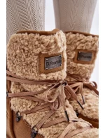 Voděodolné sněhule na platformě veganské D.Franklin DFSH370004 Hnědé