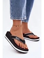 Dámské žabky na platformě Big Star NN274A727 Černé