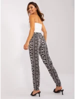 Kalhoty D73770M61869O černobílé