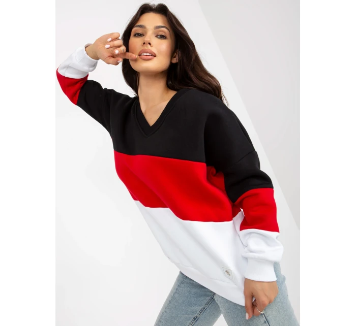 Mikina RV BL 8377.89 černá a červená