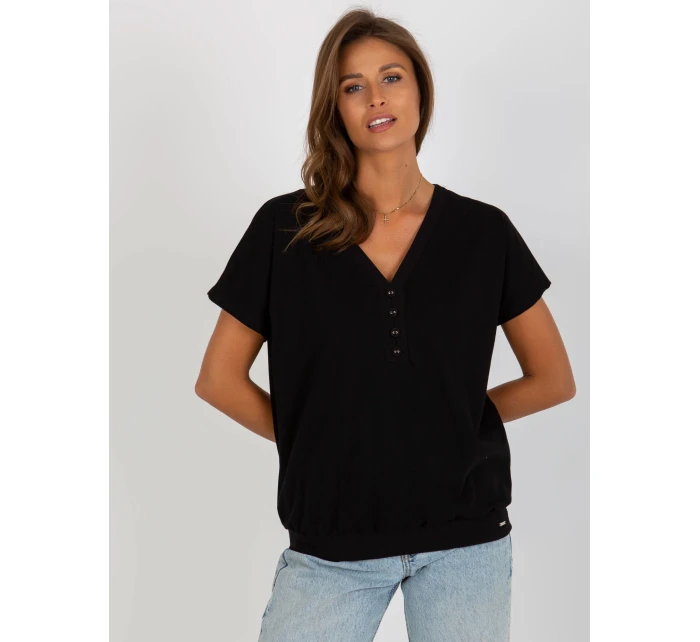Bluzka RV BZ model 18547056 czarny - FPrice Bluzka RV BZ model 18547056 czarny - FPrice