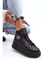 Dámské vysoké tenisky na zip Lemar Black Katerin Dámské vysoké tenisky na zip Lemar Black Katerin