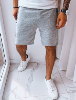 Pánské světle šedé teplákové kraťasy Dstreet model 21968823 - FashionStreet