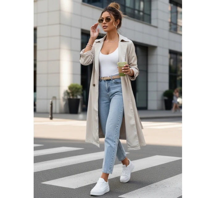 Dámské dlouhé tenisky light grey Dstreet model 21976913 - FashionStreet