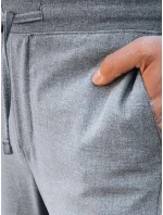 Pánské tmavě šedé látkové kalhoty FashionStreet UX4412