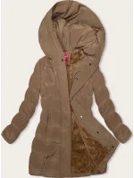 Hnědá zimní bunda s kapucí model 21246067 - LHD