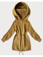 bunda typu alpaka v hořčicové barvě model 21486717 - MHM