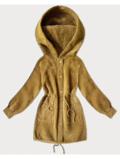 bunda typu alpaka v hořčicové barvě model 21486717 - MHM