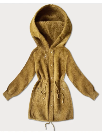 bunda typu alpaka v hořčicové barvě model 21486717 - MHM