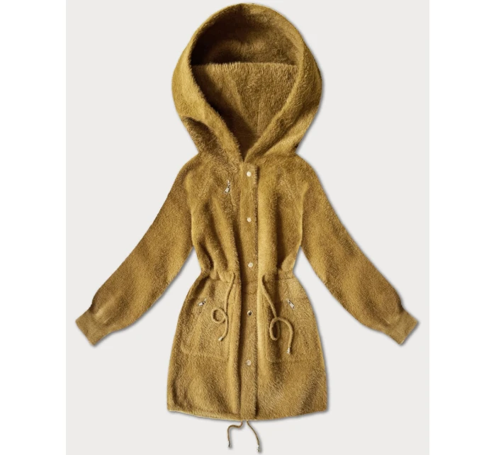 bunda typu alpaka v hořčicové barvě model 21486717 - MHM