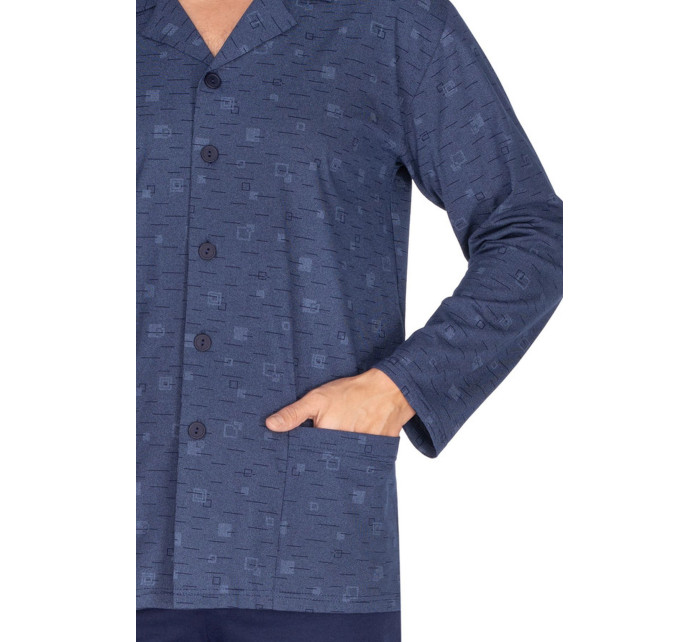 Pánské pyžamo 444 dark blue plus - REGINA