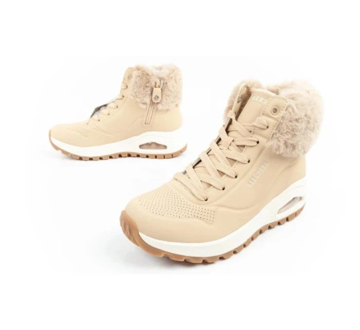 Skechers Uno Rugged dámská sportovní obuv zateplené boty zimní hnědé dámské