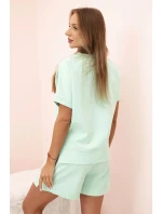 Dámský punto set s krátkými rukávy a šortkami mincovna