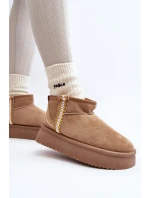Sněhule na platformě se vzorem světle hnědé model 21645939 - Boto Sněhule na platformě se vzorem světle hnědé model 21645939 - Boto