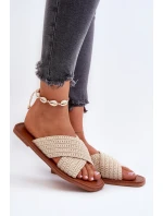 Dámské ploché žabky Big Star model 21653849 béžové - Big Star Shoes