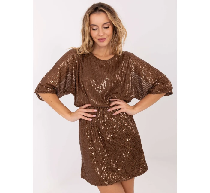 Sukienka MI SK model 21757284 brązowy - FPrice