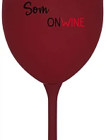 NIE SOM ONLINE SOM ONWINE - bordovy pohár na víno 350 ml