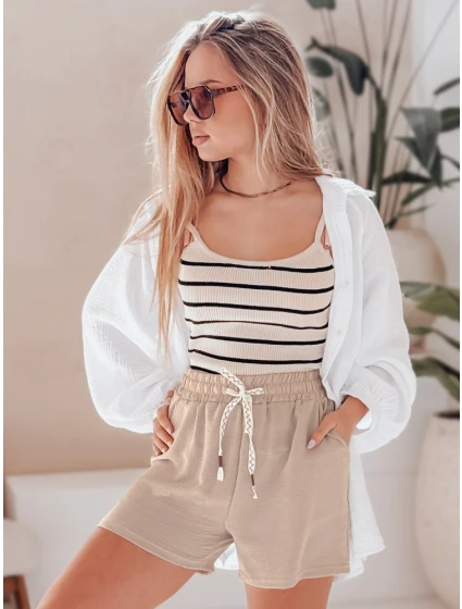 Dámské šortky NOT TOMORROW khaki FashionStreet SY0447 Dámské šortky NOT TOMORROW khaki FashionStreet SY0447