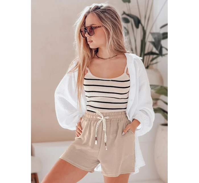 Dámské šortky NOT TOMORROW khaki FashionStreet SY0447 Dámské šortky NOT TOMORROW khaki FashionStreet SY0447