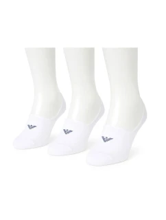 Emporio Armani mikrofleece ponožky Calza bavlna bílá 3-Pack