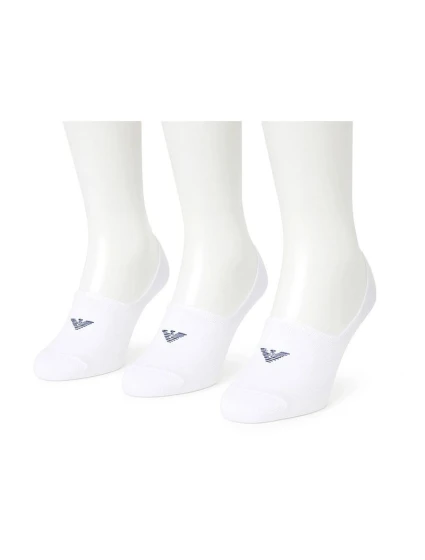 Emporio Armani mikrofleece ponožky Calza bavlna bílá 3-Pack Emporio Armani mikrofleece ponožky Calza bavlna bílá 3-Pack