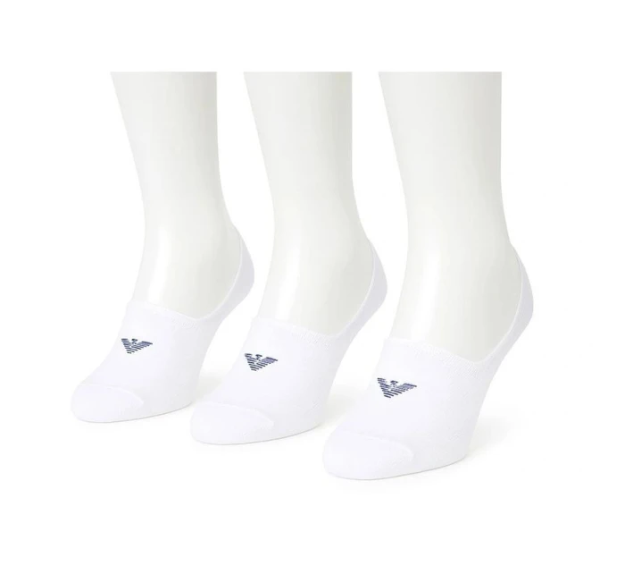 Emporio Armani mikrofleece ponožky Calza bavlna bílá 3-Pack Emporio Armani mikrofleece ponožky Calza bavlna bílá 3-Pack