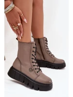 Dámské workery na platformě – tmavě béžové Vinceza 58588 Dámské workery na platformě – tmavě béžové Vinceza 58588