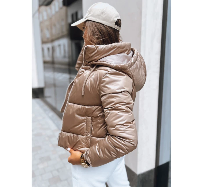 Dámská prošívaná přechodová bunda LOLAROSE béžová FashionStreet TY3738