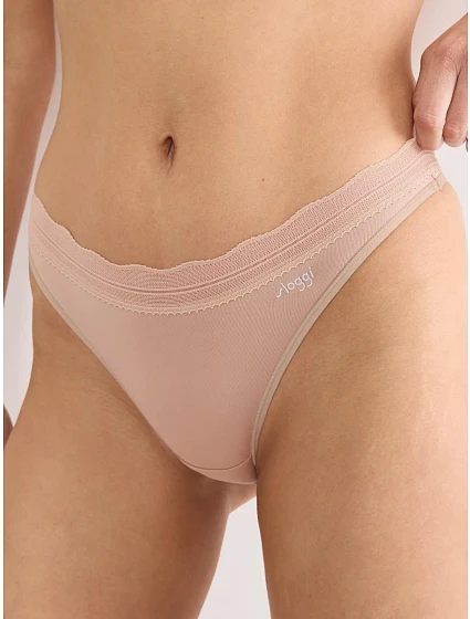 Tanga sloggi GO Blush String 2P tělové Cameo Brown - SLOGGI Tanga sloggi GO Blush String 2P tělové Cameo Brown - SLOGGI