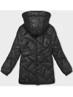 Černá dámská zimní prošívaná bunda model 21246192 - J.STYLE Černá dámská zimní prošívaná bunda model 21246192 - J.STYLE