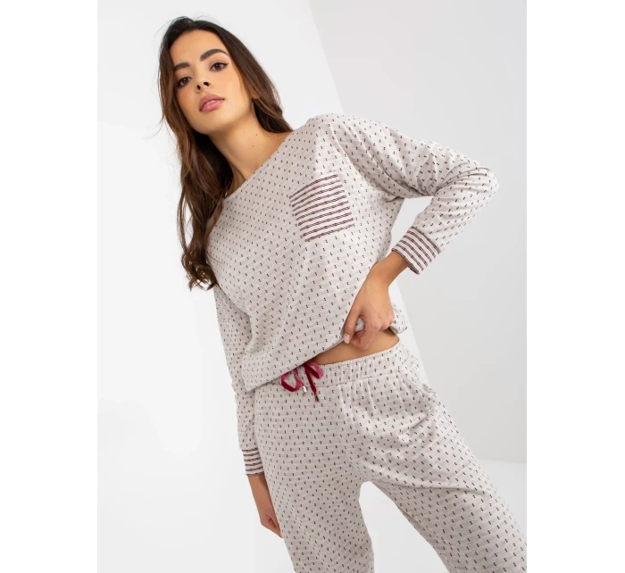 Pyžamo BR PI 9114 světle béžové