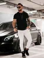 Pánské tričko 278060 černé - Ola Voga