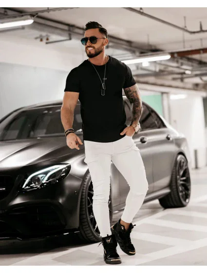 Pánské tričko model 18539884 černé - Ola Voga Pánské tričko model 18539884 černé - Ola Voga