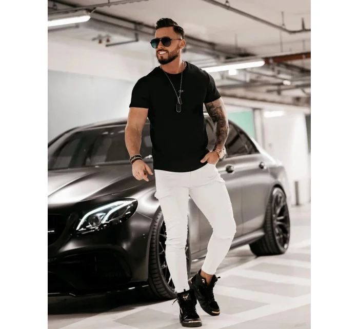 Pánské tričko model 18539884 černé - Ola Voga Pánské tričko model 18539884 černé - Ola Voga