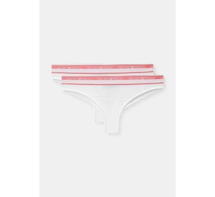 Dámské kalhotky 2Pack 163337 4R227 00010 bílé - Emporio Armani