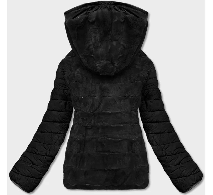 KRÓTKA DWUSTRONNA KURTKA DAMSKA ZIMOWA CZARNA model 21245202 - LHD